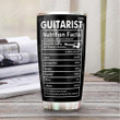Electric Guitar Nutrition Facts Personalized Stainless Steel Tumbler Cup