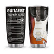 Electric Guitar Nutrition Facts Personalized Stainless Steel Tumbler Cup