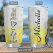 Softball Diamond Personalized Stainless Steel Tumbler Cup