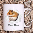 Personalized Hamster Custom Name Ceramic Coffee Mug