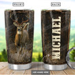 Personalized Deer Hunting Stainless Steel Tumbler Cup