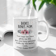 Custom Name Badass Bonus Mom Quote Ceramic Coffee Mug