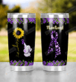 Personalized Alzheimer Sunflower Stainless Steel Tumbler Cup