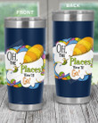 Hot Air Balloon Oh The Places You Go Stainless Steel Wine Tumbler Cup