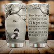 Personalized Memorial Shih Tzu Dog In Heaven Stainless Steel Wine Tumbler Cup