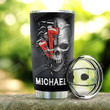 Personalized Skull Plumber Tumbler Plumber Facts Stainless Steel Tumbler Cup