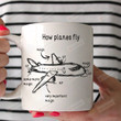 How Planes Fly Coffee Mug 11 Oz, Pilot Mug