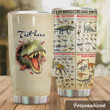 Personalized Dinosaur Types Of Dinosaurs And Reptiles Stainless Steel Tumbler Cup