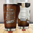 Gsus Saves Electric Guitar Stainless Steel Wine Tumbler Cup