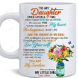 Personalized To My Daughter Mug, You Are My Sunshine Ceramic Coffee Mug