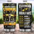 Electrician Hourly Rate Stainless Steel Wine Tumbler Cup