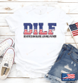 Dilf Devoted Involved Loving Father American Flag Shirt Funny Dad Shirt Father's Day Gift For Grandpa Dad Husband Son Gift For Family Friend Colleagues Men Gift For Him