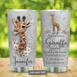 Personalized Giraffe Advice Jewelry Style Stainless Steel Tumbler Cup