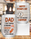 Dad Can't Believe A Massive Legend Came Out, From Your Swimming Champion Stainless Steel Wine Tumbler Cup