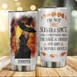 Personalized Witch I'm Not Sugar & Spice, I'm Sage & Hood Stainless Steel Wine Tumbler Cup