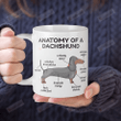 Anatomy Of A Dachshund Mug Cute Dachshund Knowledge Coffee Mug Dog Lovers Gift Mug Gift For Dog Mom Dog Dad Gift For Family Friends