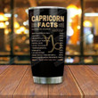 Personalized Capricorn Facts Horoscope Stainless Steel Tumbler Cup