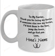 Personalized To My Farrier Mug, Thank You For Being My Farrier Horse Ceramic Coffee Mug