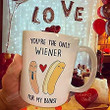 Personalized You're The Only Weiner For My Buns Mug, Ceramic Coffee Mug