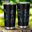 Radiology Picture Skeletons Dancing Stainless Steel Tumbler Cup