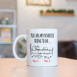 Personalized You Are My Favorite Thing To Do White Mugs, Ceramic Coffee Mug