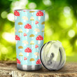 Personalized Mushroom Pattern Background Stainless Steel Tumbler Cup