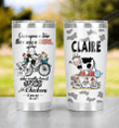 Personalized Cycling Cows And Chickens Stainless Steel Tumbler Cup