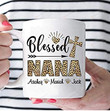Personalized Blessed Nana Ceramic Coffee Mug