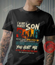 I’m Not A Perfect Son But My Crazy Mom Loves Me Vintage Shirt Gift For Son From Mom Father's Day Mother's Day Gift For Father Husband Son Gift For Family Friends Colleagues Men Gift For Him