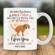 Personalized Dachshund We Make Eye Contact While I Poop Ceramic Mug, Dachshund Poop, Gift For Mom From Son, Mother's Day