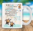Personalized To My Wife Sea Turtle Bewach Love Mug From Husband I Will Love You Always And Forever Mug Birthday Gifts For Men Women Kids Ceramic Coffee 11 15 Oz Mug