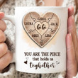 Personalized Gigi You Are The Piece That Holds Us Together Heart Puzzle Mug Gifts For Grandma From Granddaughter Grandson On Mother's Day Father's Day Birthday Christmas 11oz 15oz Coffee Ceramic Mug