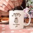 Adorable Fat Cat Mom Mug, Mom You're Pawsome Cups, Great Ideas To Mom From Daughter, Son, To My Mom From Son, Perfect Ideas Gift To Mommy, Grandma, Sister On Mother's Day