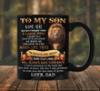 Custom Name To My Son Lion Mug I Believe In You Ceramic Mug Great Customized Gifts For Birthday Christmas 11 Oz 15 Oz Coffee Mug