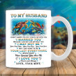 Personalized To My Husband Never Forger How Special You Are To Me Mug Gif For Husband From Wife Turtle Lovers On Valentine's Day