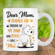 Personalized Yorkie Thanks For Picking Up My Poop And Stuff Dog Ceramic Mug, Custom Dog Poop Mug, Gift For Mom, Mother's Day