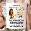 Personalized Mug To My Son-In-Law I Never Forget That I Love You Mug, Old Lion Mug, Gift For Son-In-Law From Mother-In-Law, Birthday Gift
