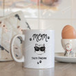 Cute Glasses Black Cat Mom Mug, Mom You're Pawsome Cups, Great Ideas To Mom From Daughter, Son, To My Mom From Son, Perfect Ideas Gift To Mommy, Grandma, Sister On Mother's Day