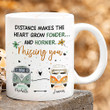 Personalized Mug Distance Make The Heart Grow Fonder Mug Missing You Gift For Friends Couple Long Distance Friendship Gift Custom Moving Away Mug