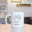 Fur Mama Gift, Adorable Cat Butt Mug, Gift For Mom, Mother's Day Gift, Birthday, Anniversary Ceramic Funny Coffee Mug 11- 15 Oz, Novelty Present For Gradma, Aunt, Mom Mommy From Daughter