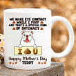 Personalized We Make Eye Contact While I Poop And That's A Special Kind Of Intimacy Husky Mug Happy Mother's Day Gifts For Dog Mom , Dog Lovers, Pet Lovers 11oz 15oz Coffee Ceramic Gift For Father's Day Mother's Day Birthday