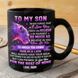 Personalized To My Son Lion Love Mug Gift From A Lion Mom Never Forget That I Love You Gift 11oz 15oz Coffee Mug For Mother's Day Father's Day Birthday Thanks Giving