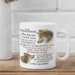Personalized Wolf To My Grandson Mug Never Forget That I Love You Gift From Grandma For Grandson On Anniversary Birthday Christmas