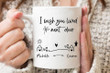 Personalized Mug I Wish We Lived Next Door Coffee Mug 11-15 Oz, Friendship Gifts, Long Distance Friends Mug, Best Gifts Idea Foe Mom Besties, Friends, Mother's Day Gift