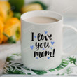 Gift For Mom, Mother's Day Gift, Birthday, Anniversary Ceramic Funny Coffee Mug 11- 15 Oz, Novelty Present For Gradma, Aunt, Mom Mommy From Daughter, Mom & Daughter Mug