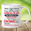 Personalized You’re Not Technically My Dad Mug Funny Step Dad Bonus Dad Mug Father's Day Gift For Grandpa Father Husband Son Gift For Family Friend Colleagues Men Gift For Him