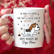 Personalized Mug We Make Eye Contact While I Poop And That's A Special Kind Of Intimacy Mug, Happy Mother's Day Gifts For Dog Mom, Dog Lovers, Pet Lovers