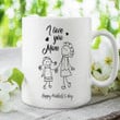 Gift For Mom, Mother's Day Gift, Birthday, Anniversary Ceramic Coffee Mug 11- 15 Oz, Novelty Present For Gradma, Aunt, Mom Mommy From Daughter Son, Funny Mug Love