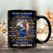 Personalized Mug To My Husband I Didn't Marry You So I Can Live With You Mug, Motorcycle Couple Mug, Anniversary Gift, Gift For Him On Valentine's Day
