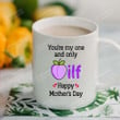 Mom Mug, Mother's Day Coffee Mug, Purple Peach Mug You're My One And Only Milf Cups, Great Ideas To Mom From Daughter, Son, To My Mom From Daughter And Son, Perfect Birthday, Christmas Gift To Mommy, Nana, Grandma